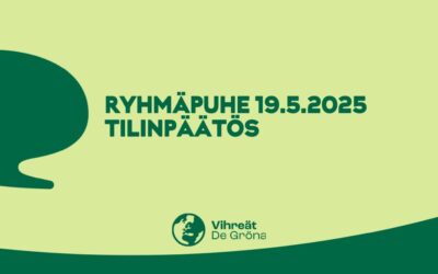 Ryhmäpuhe – Tilinpäätös